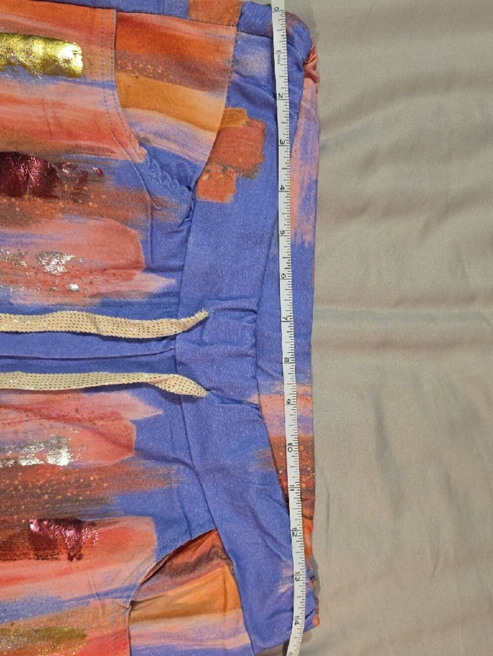 Bella Amore Italy Wanderlust Painted Pants / Sz Sml-Med / Front & Back Pockets - Picture 10 of 12